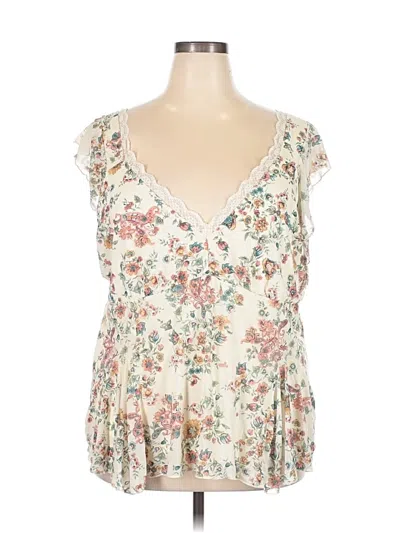 Pre-owned Torrid Sleeveless T-shirt In White
