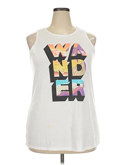 Pre-owned Torrid Sleeveless T-shirt In White