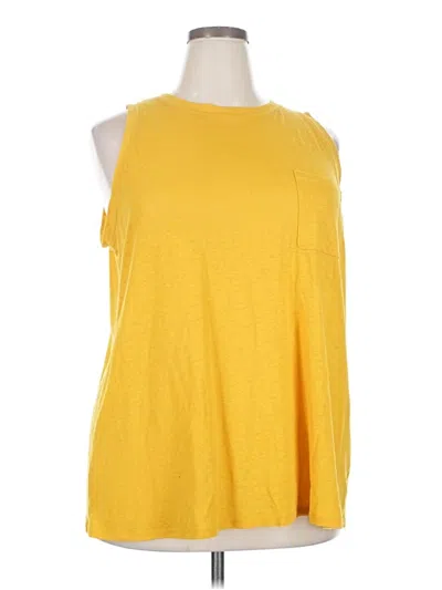 Pre-owned Torrid Sleeveless T-shirt In Yellow