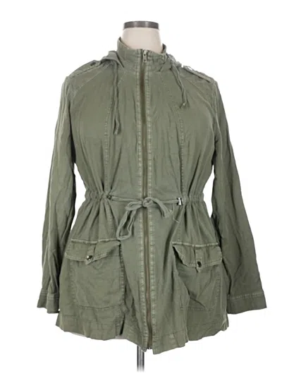 Pre-owned Torrid Snow Jacket In Green