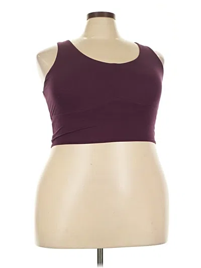 Pre-owned Torrid Sports Bra In Burgundy