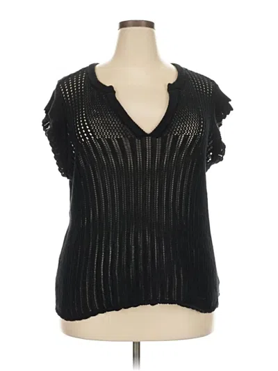 Pre-owned Torrid Sweater Vest In Black