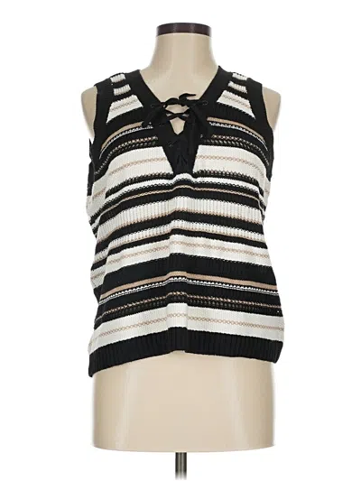 Pre-owned Torrid Sweater Vest In Black