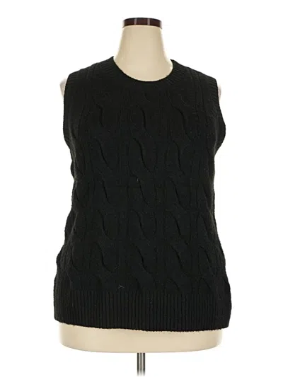 Pre-owned Torrid Sweater Vest In Black