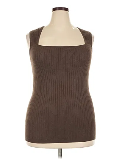 Pre-owned Torrid Sweater Vest In Brown
