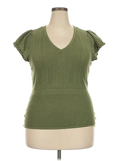 Pre-owned Torrid Sweater Vest In Green