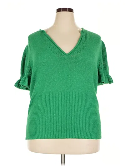 Pre-owned Torrid Sweater Vest In Green