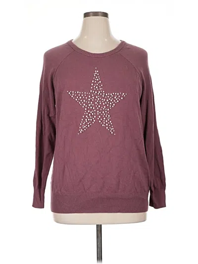 Pre-owned Torrid Sweatshirt In Burgundy