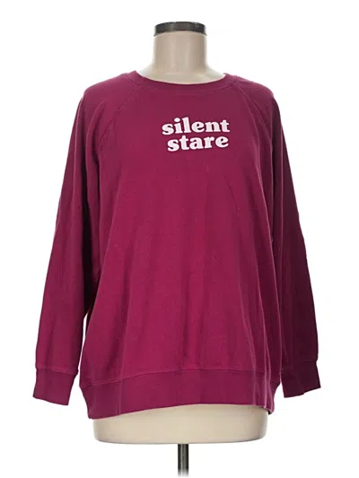 Pre-owned Torrid Sweatshirt In Burgundy