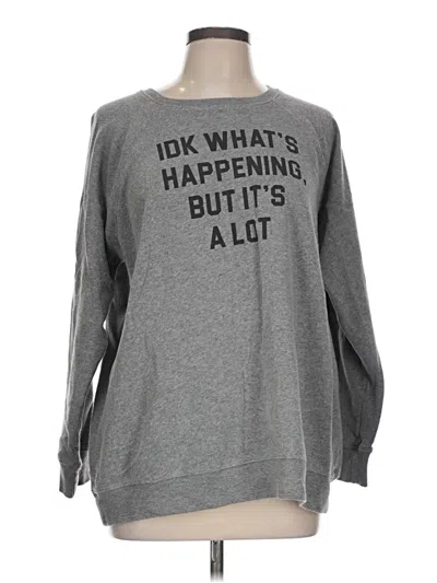 Pre-owned Torrid Sweatshirt In Gray