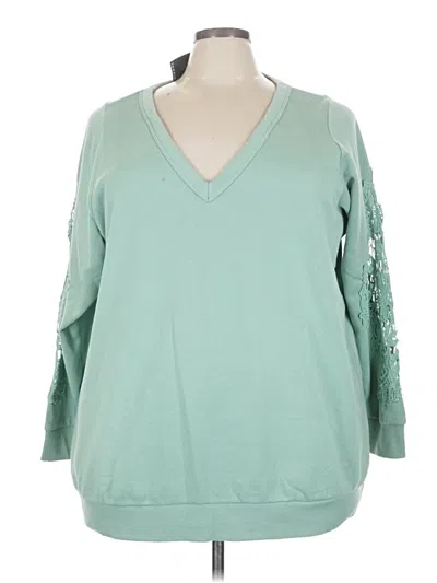 Pre-owned Torrid Sweatshirt In Teal