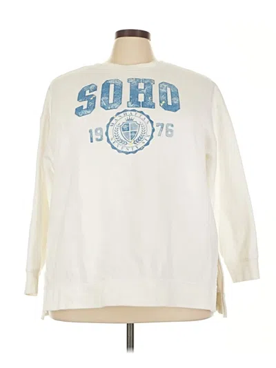 Pre-owned Torrid Sweatshirt In White