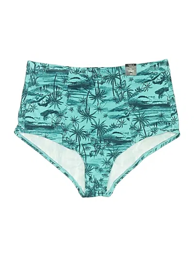 Pre-owned Torrid Swimsuit Bottoms In Blue