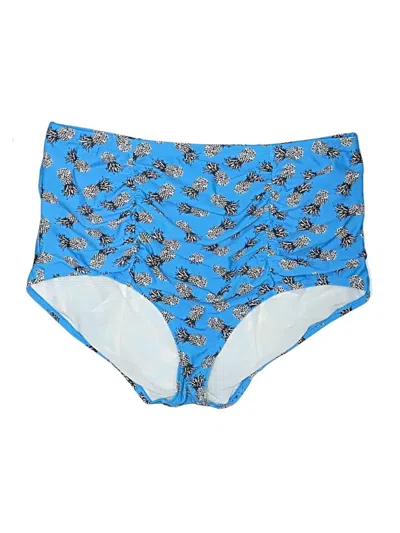 Pre-owned Torrid Swimsuit Bottoms In Blue