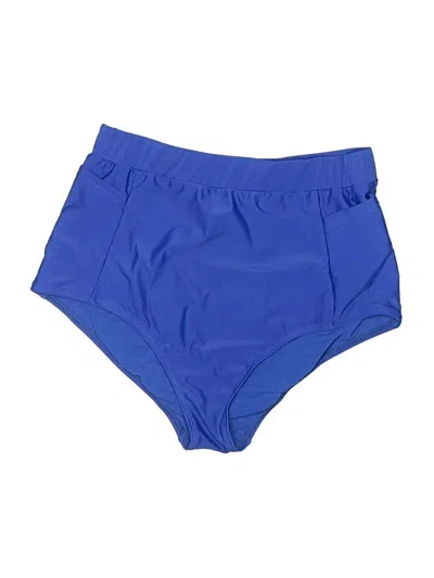 Pre-owned Torrid Swimsuit Bottoms In Blue