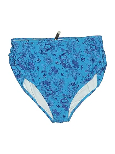 Pre-owned Torrid Swimsuit Bottoms In Blue