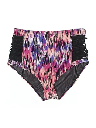 Pre-owned Torrid Swimsuit Bottoms In Purple