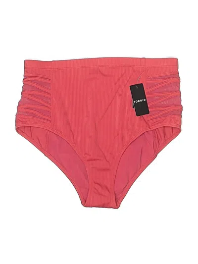 Pre-owned Torrid Swimsuit Bottoms In Red