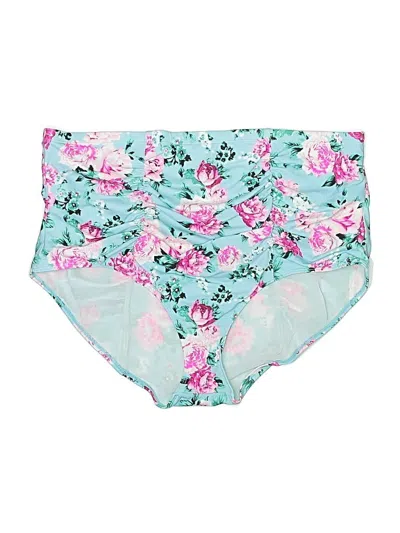 Pre-owned Torrid Swimsuit Bottoms In Teal