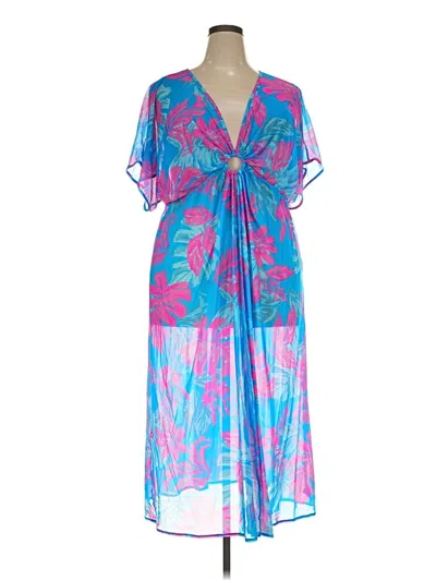 Pre-owned Torrid Swimsuit Cover Up In Blue