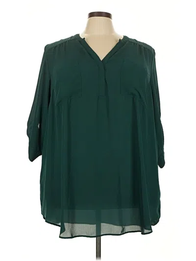 Pre-owned Torrid Swimsuit Cover Up In Green