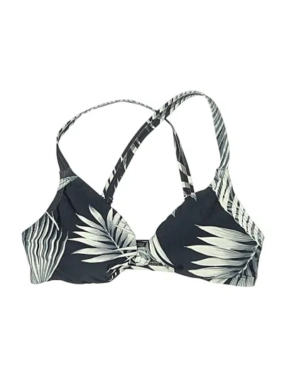 Pre-owned Torrid Swimsuit Top Black Print Pattern Swimwear