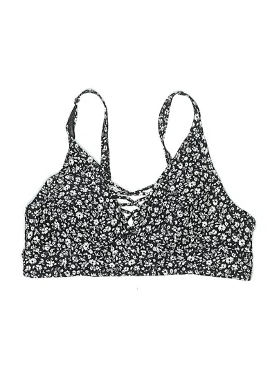 Pre-owned Torrid Swimsuit Top Black Swimwear