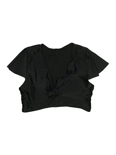 Pre-owned Torrid Swimsuit Top Black Swimwear