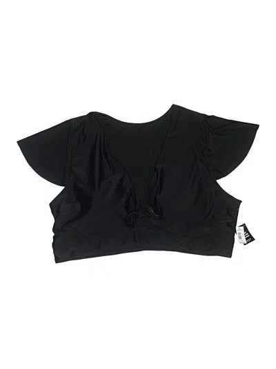 Pre-owned Torrid Swimsuit Top Black Swimwear
