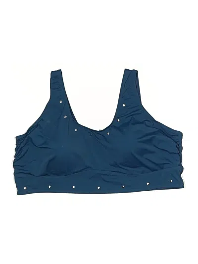 Pre-owned Torrid Swimsuit Top Blue Stars Pattern Swimwear