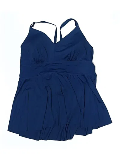 Pre-owned Torrid Swimsuit Top Blue Swimwear