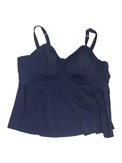 Pre-owned Torrid Swimsuit Top Blue Swimwear