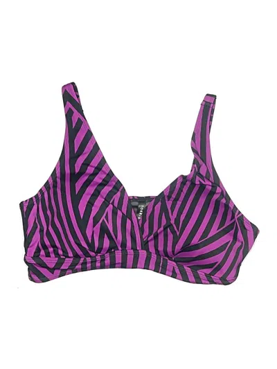 Pre-owned Torrid Swimsuit Top Purple Swimwear