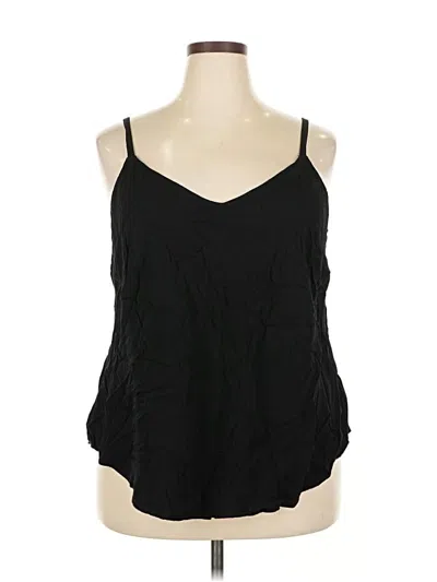 Pre-owned Torrid Tank Top Black Cold Shoulder Neckline Tops
