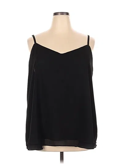 Pre-owned Torrid Tank Top Black Cold Shoulder Neckline Tops