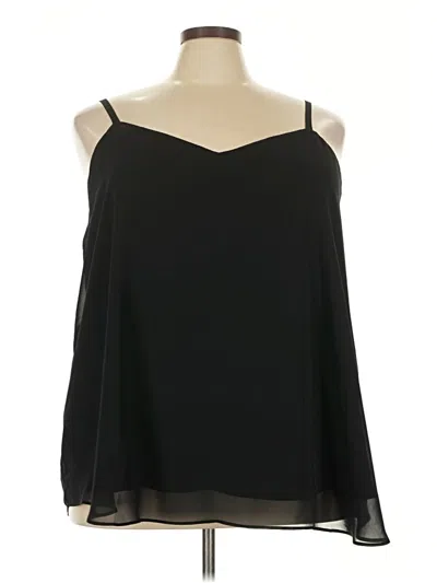 Pre-owned Torrid Tank Top Black Cold Shoulder Neckline Tops