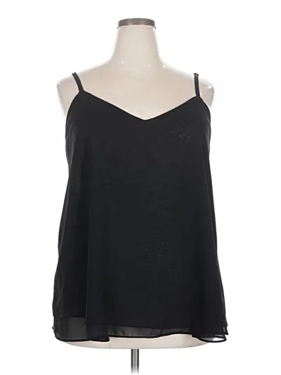 Pre-owned Torrid Tank Top Black Cold Shoulder Neckline Tops