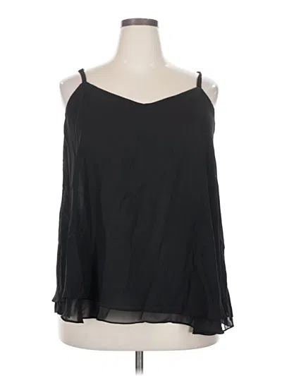 Pre-owned Torrid Tank Top Black Cold Shoulder Neckline Tops