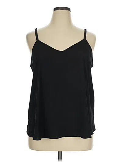 Pre-owned Torrid Tank Top Black Cold Shoulder Neckline Tops