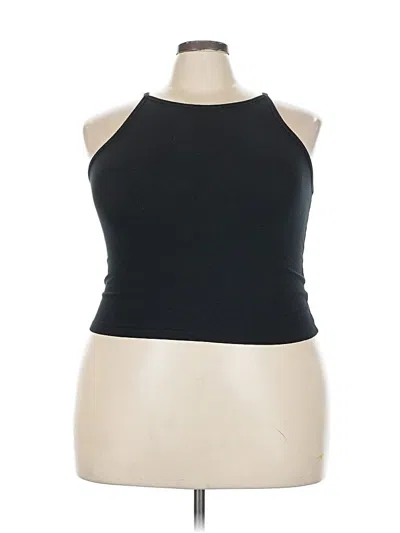 Pre-owned Torrid Tank Top Black Halter Neckline Tops