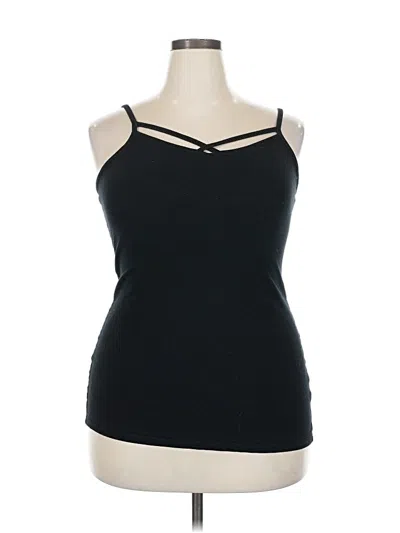 Pre-owned Torrid Tank Top Black Halter Neckline Tops