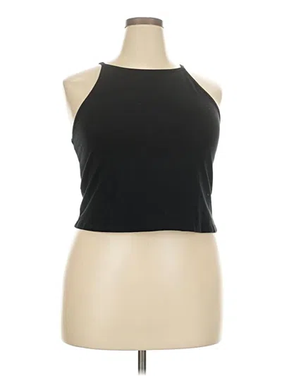 Pre-owned Torrid Tank Top Black Halter Neckline Tops