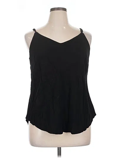 Pre-owned Torrid Tank Top Black Halter Neckline Tops