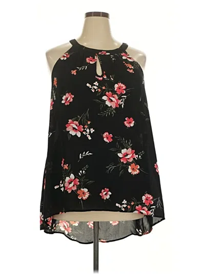 Pre-owned Torrid Tank Top Black Halter Neckline Tops