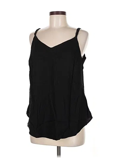 Pre-owned Torrid Tank Top Black Halter Neckline Tops