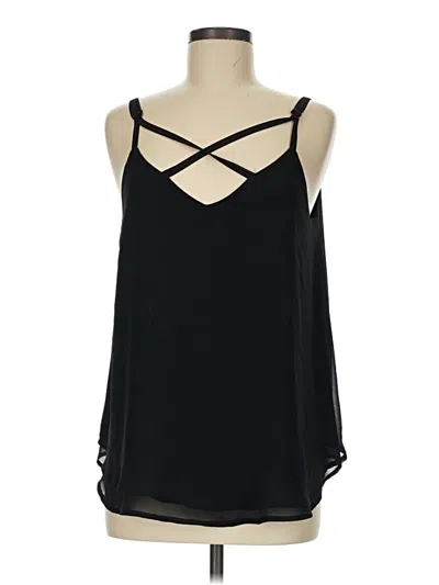 Pre-owned Torrid Tank Top Black Halter Neckline Tops