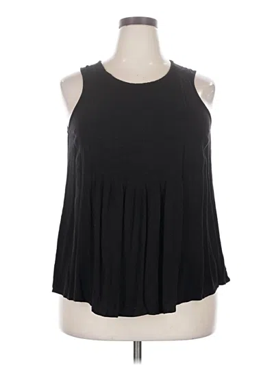 Pre-owned Torrid Tank Top Black Halter Neckline Tops