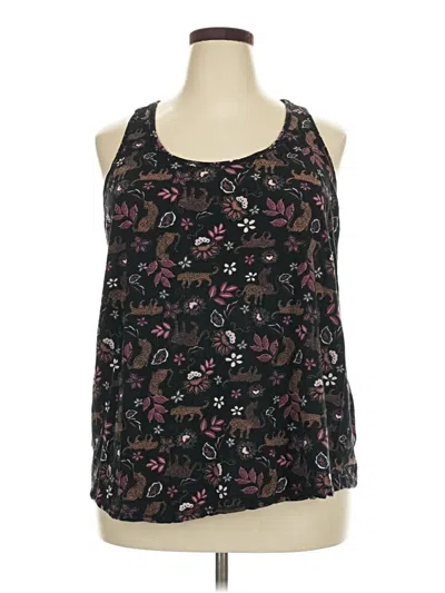 Pre-owned Torrid Tank Top Black Halter Neckline Tops