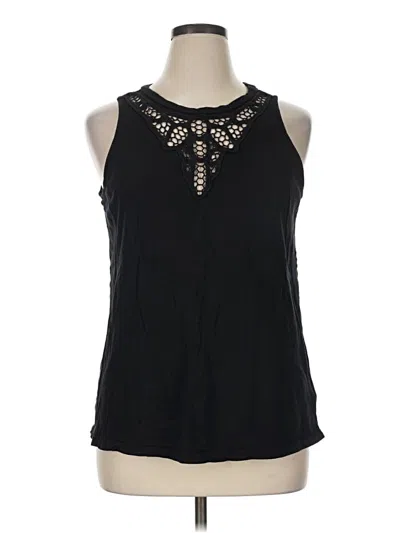 Pre-owned Torrid Tank Top Black Halter Neckline Tops