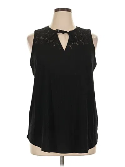 Pre-owned Torrid Tank Top Black Halter Neckline Tops
